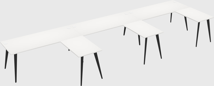 Modern l-shaped office desk