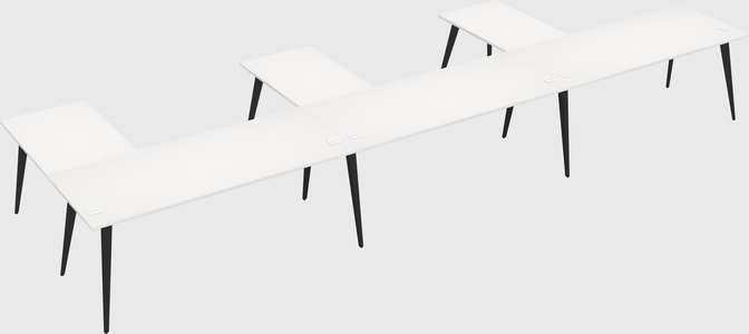 Modern l-shaped office desk