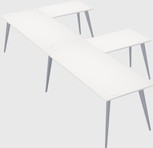 Modern l-shaped office desk