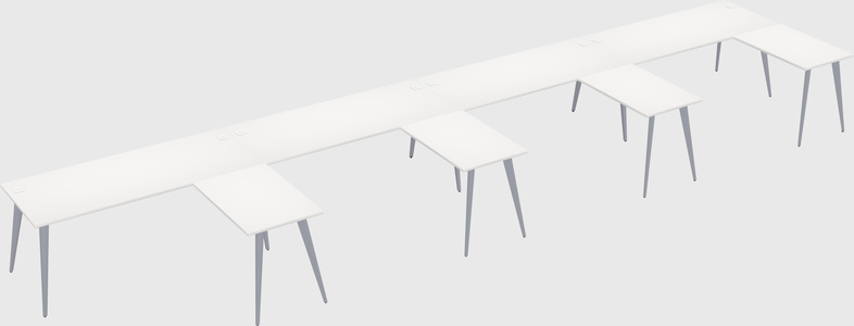 Modern l-shaped office desk