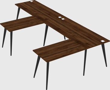 Modern l-shaped office desk