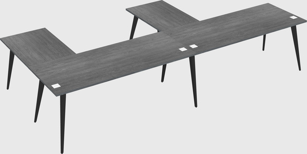 Modern l-shaped office desk