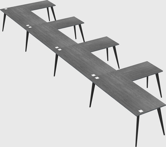 Modern l-shaped office desk