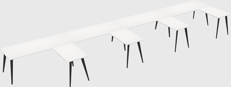 Modern l-shaped office desk