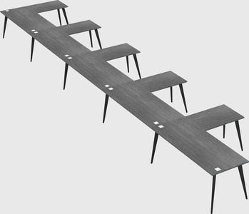 Modern l-shaped office desk