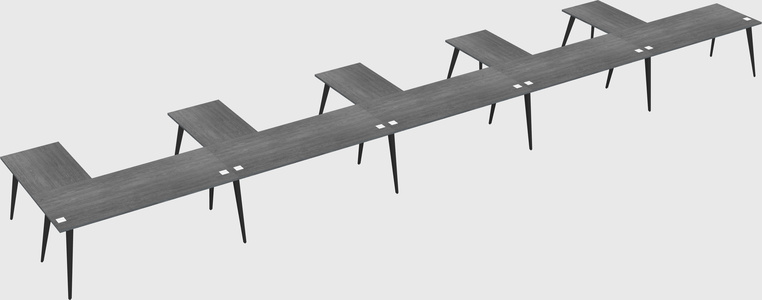 Modern l-shaped office desk