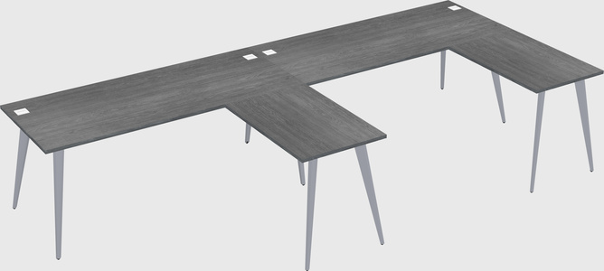 Modern l-shaped office desk