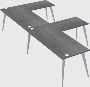 Modern l-shaped office desk
