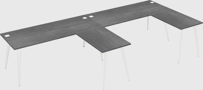 Modern l-shaped office desk