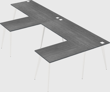 Modern l-shaped office desk