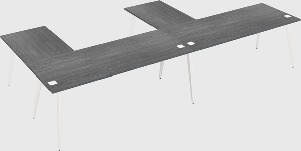 Modern l-shaped office desk