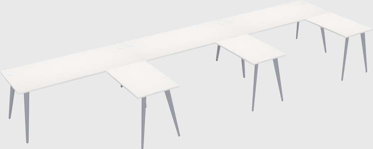 Modern l-shaped office desk