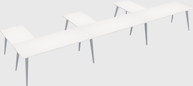 Modern l-shaped office desk