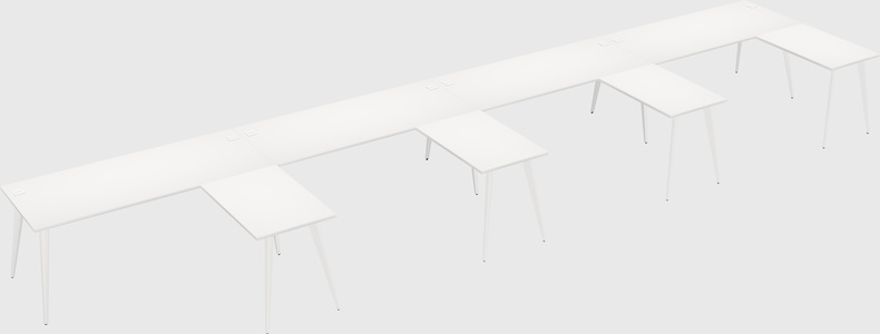 Modern l-shaped office desk