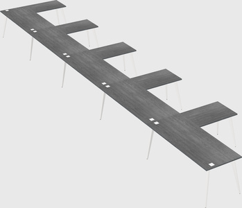 Modern l-shaped office desk