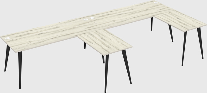Modern l-shaped office desk