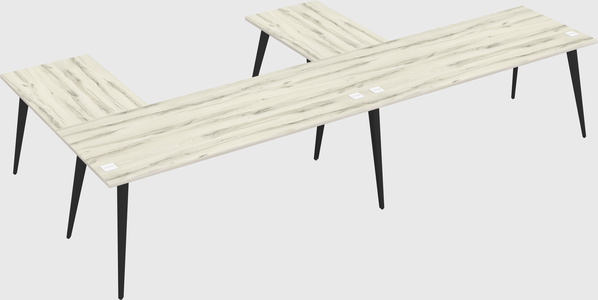 Modern l-shaped office desk