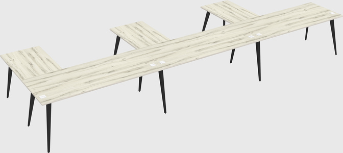 Modern l-shaped office desk