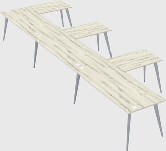 Modern l-shaped office desk