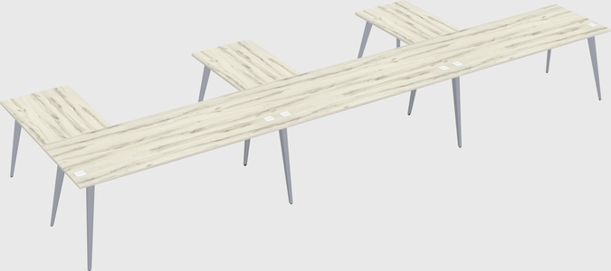 Modern l-shaped office desk