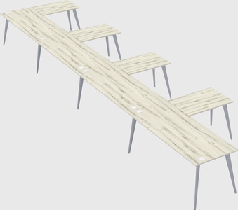 Modern l-shaped office desk