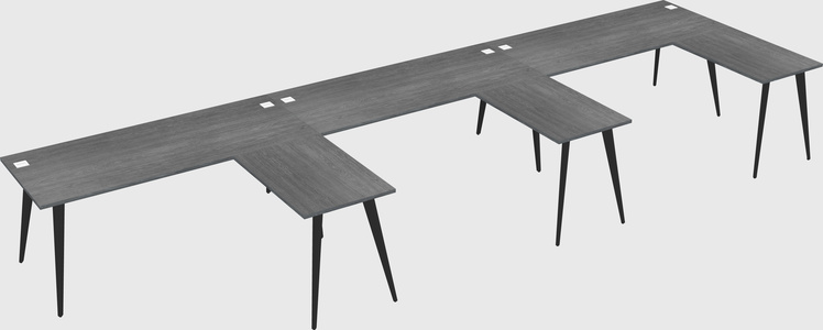 Modern l-shaped office desk