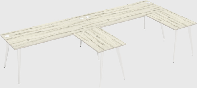 Modern l-shaped office desk
