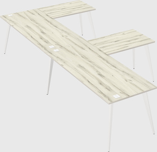 Modern l-shaped office desk