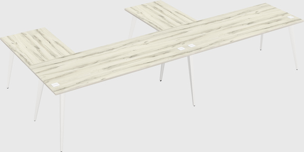 Modern l-shaped office desk