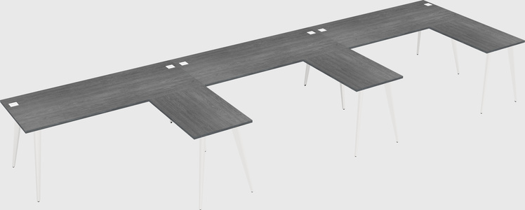 Modern l-shaped office desk