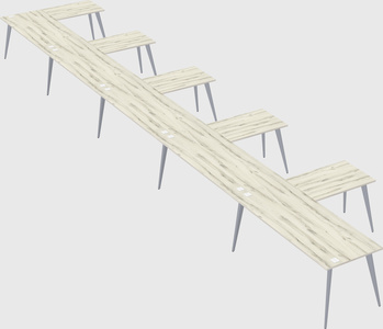 Modern l-shaped office desk