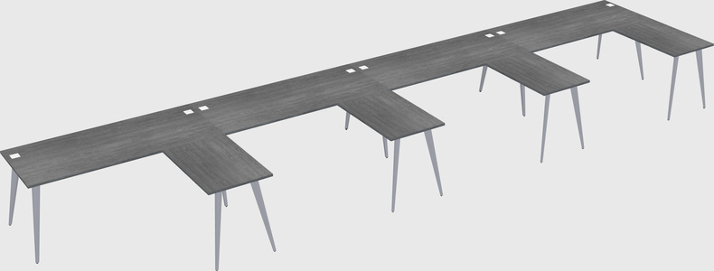 Modern l-shaped office desk