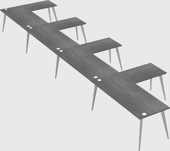 Modern l-shaped office desk