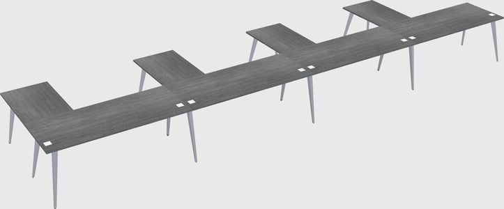 Modern l-shaped office desk
