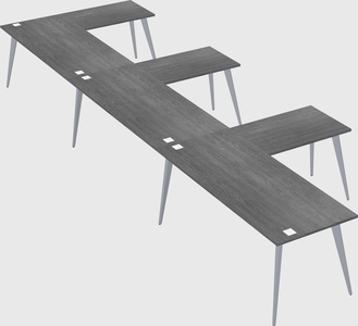 Modern l-shaped office desk
