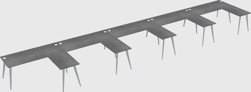 Modern l-shaped office desk