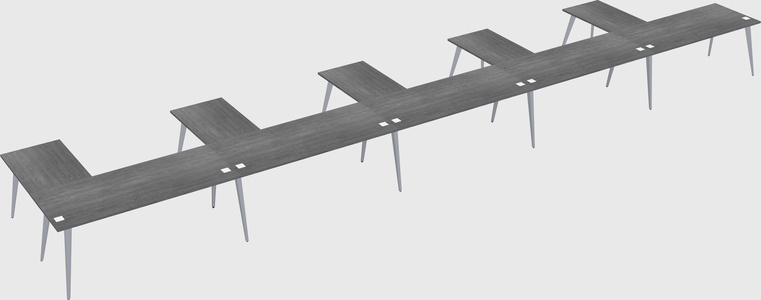Modern l-shaped office desk