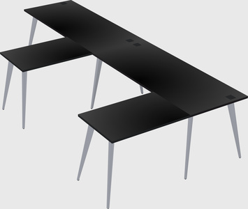 Modern l-shaped office desk