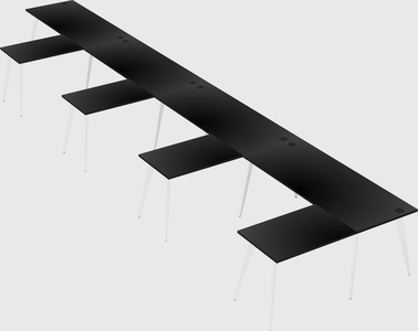 Modern l-shaped office desk