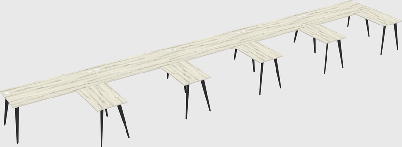 Modern l-shaped office desk