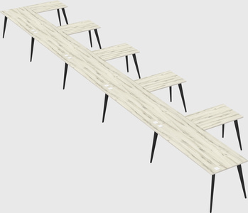 Modern l-shaped office desk