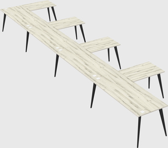 Modern l-shaped office desk