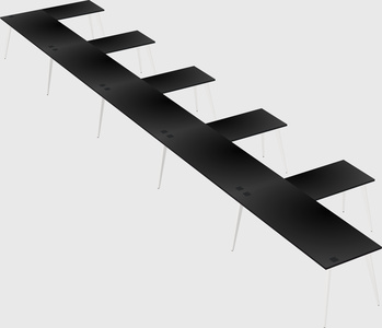 Modern l-shaped office desk