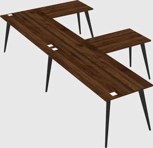 Modern l-shaped office desk