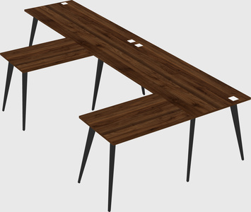 Modern l-shaped office desk