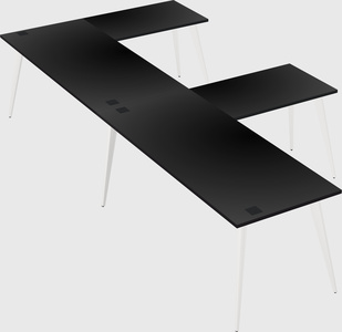 Modern l-shaped office desk