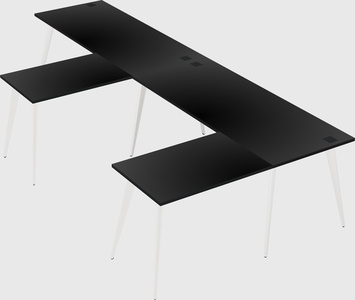 Modern l-shaped office desk