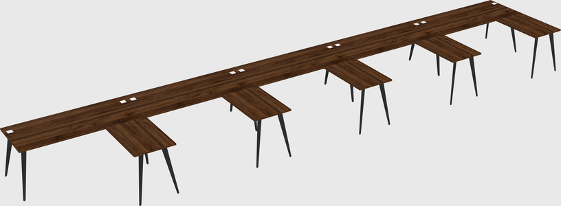 Modern l-shaped office desk