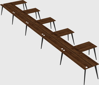 Modern l-shaped office desk