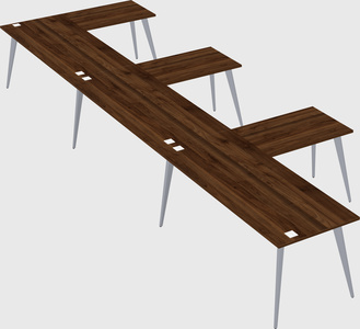 Modern l-shaped office desk